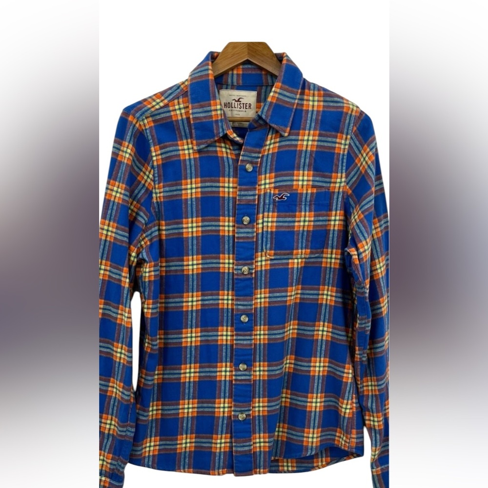 Hollister Long Sleeve Boy’s Youth Flannel Shirt